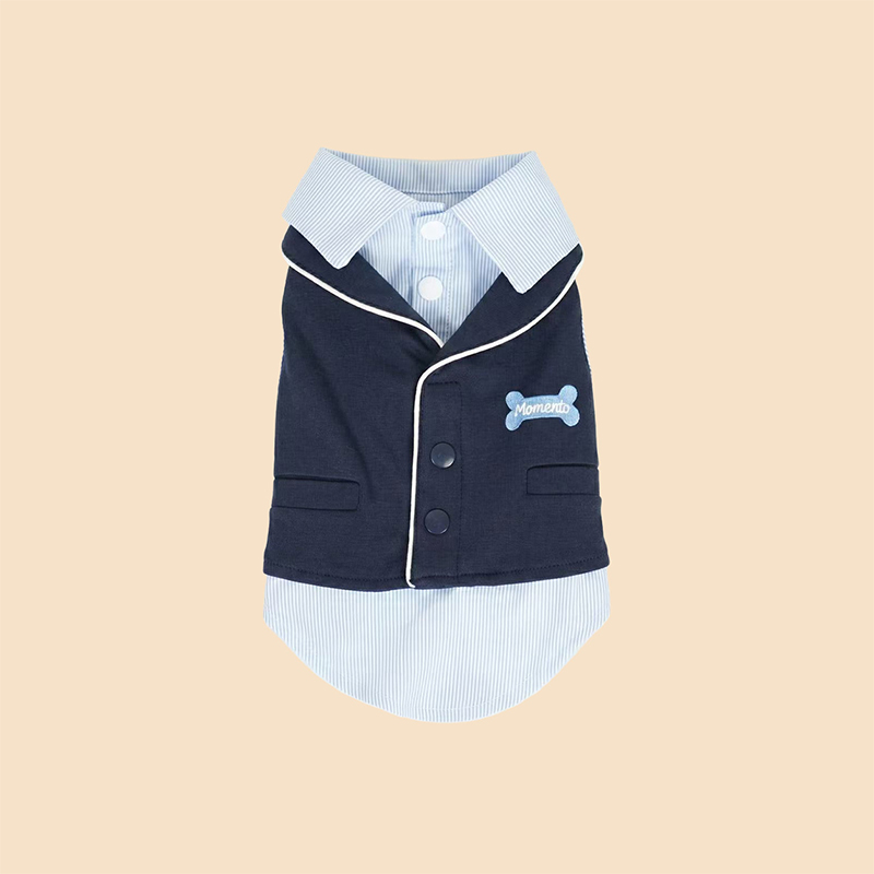 Комплект для домашних животных Preppy Faux-layered Matching Set Комплект для домашних животных Preppy Faux-layered Matching Set